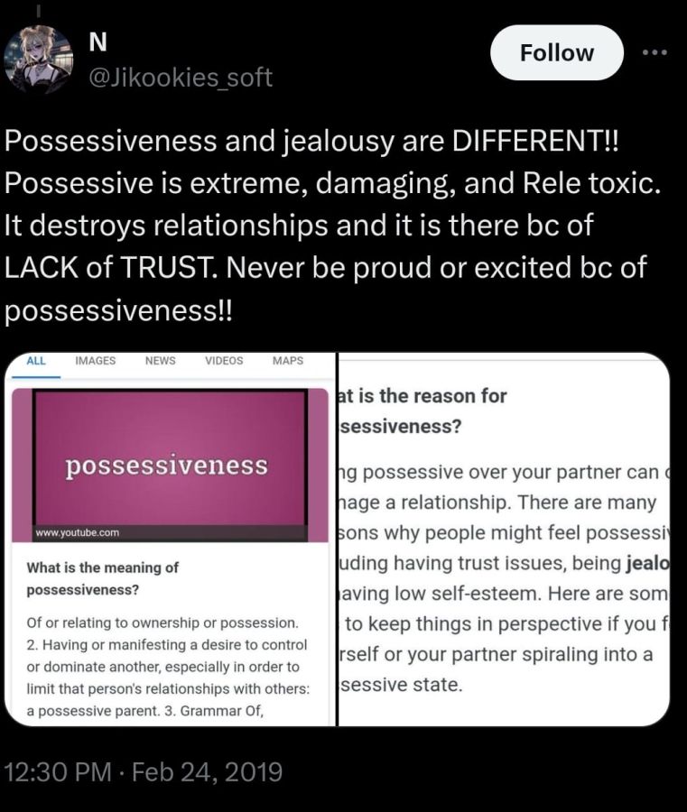 Possessiveness or Jealousy?