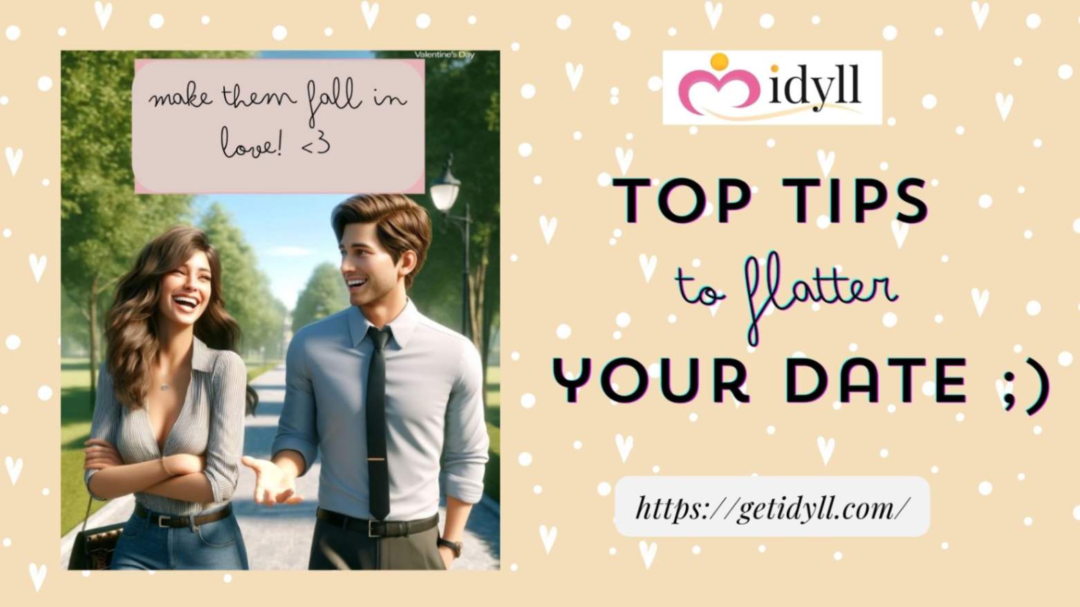 dating tips, idyll, idyll dating, flatter your date, dating advice, love