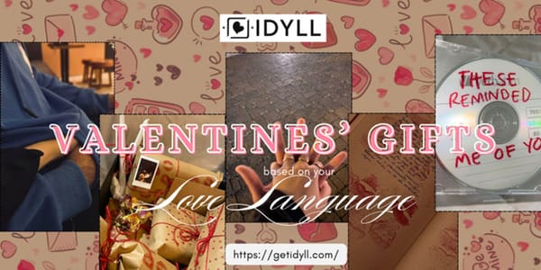 gifting ideas. date, love language, idyll, valentines